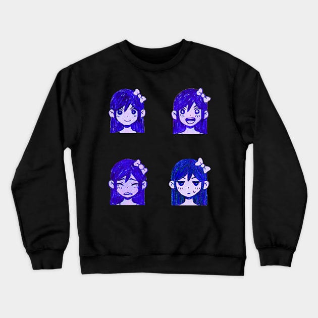 Aubrey Sprites (Omori) Crewneck Sweatshirt by hidexmian